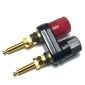 Terminal de poste de unión doble - Conector de cables de prueba/altavoz - Conector tipo banana