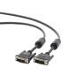 Cableexpert DVI-D Doble Enlace M/M, 10m, Negro