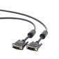 Cableexpert-Gembird DVI-D Doble Enlace M/M, 4,5m, Negro