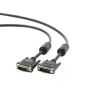 Cableexpert DVI-D Doble Enlace M/M, 1,8m, Negro