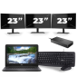 Dell Latitude 3310 - Intel Core i3-8.ᵃ Generación - 13 pulgadas - 8GB RAM - 256GB SSD - Windows 11 + 3x 23 pulgadas Monitor