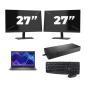 Dell Latitude 3440 - Intel Core i3 13ª generación - 14 pulgadas - 16GB RAM - 256GB SSD - Windows 11 Home + 2x Monitor de 27 pulgadas