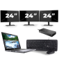 Dell Latitude 5410 - Intel Core i5-10.ᵃ Generación - 14 pulgadas - 8GB RAM - 256GB SSD - Windows 11 + 3x 24 pulgadas Monitor