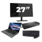 Dell Latitude 5411 - Procesador Intel Core i5 de 1.ª generación - Pantalla de 14 pulgadas - 8 GB de RAM - SSD de 256 GB - Windows 11 Home + 1 monitor de 27 pulgadas