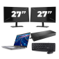 Dell Latitude 5420 - Intel Core i7 11ª generación - 14 pulgadas - 16GB RAM - 256GB SSD - Windows 11 Home + 2x Monitor de 27 pulgadas