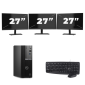 Dell OptiPlex 7000 USFF - Intel Core i7 12ª generación - 16GB RAM - 256GB SSD - Windows 11 + 3x Monitor de 27 pulgadas