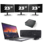 Dell Precision 3550 - Intel Core i7-10.ᵃ Generación - 15 pulgadas - 8GB RAM - 256GB SSD - Windows 11 + 3x 23 pulgadas Monitor