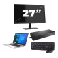 HP EliteBook 830 G8 - Intel Core i5 11ª generación - 13 pulgadas - 16GB RAM - 512GB SSD - Windows 11 Home + 1x Monitor de 27 pulgadas