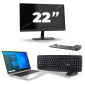 HP EliteBook 840 G8 - Intel Core i7 11ª generación - 14 pulgadas - 16GB RAM - 256GB SSD - Windows 11 + 1x Monitor de 22 pulgadas