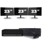 HP EliteDesk 800 G6 USFF - Intel Core i7 10ª generación - 16GB RAM - 256GB SSD - Windows 11 + 3x Monitor de 23 pulgadas