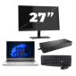 HP ProBook 440 G9 - Intel Core i3 12ª generación - 14 pulgadas - 16GB RAM - 512GB SSD - Windows 11 Home + 1x Monitor de 27 pulgadas