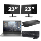 HP ZBook Firefly 14 G8 - Intel Core i7 11ª generación - 14 pulgadas - 16GB RAM - 512GB SSD - Windows 11 Home + 2x Monitor de 23 pulgadas