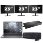HP ZBook Firefly 14 G8 - Intel Core i7 11ª generación - 14 pulgadas - 16GB RAM - 512GB SSD - Windows 11 Home + 3x Monitor de 23 pulgadas