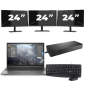 HP ZBook Firefly 14 G8 - Intel Core i7 11ª generación - 14 pulgadas - 16GB RAM - 512GB SSD - Windows 11 Home + 3x Monitor de 24 pulgadas