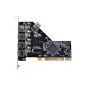 Tarjeta PCI 4+1 USB 2.0 VIA chipset