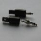 Soldadura del conector del adaptador del enchufe macho del audio estéreo de 3,5 mm