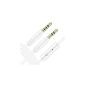 Conector estéreo de 3,5 mm M/M con cable AUX para micrófono, 1,5 M