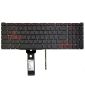 Teclado de portátil para Acer Nitro AN515-54 AN517-51 con retroiluminación roja