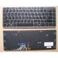 Teclado de portátil para HP EliteBook Folio 1040 G1 1040 G2 con marco plateado retroiluminado