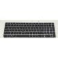 Teclado de portátil para HP EliteBook 850 G3 850 G4 ZBook 15u G3 G4 con marco de puntero
