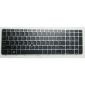 Teclado de portátil para HP EliteBook 850 G3 G4 ZBook 15u G3 con puntero marco plateado retroiluminado