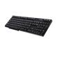 Teclado USB con cable de 104 teclas, diseño AZERTY, negro, K-602