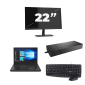Lenovo ThinkPad A485 - AMD Ryzen 5 2500U - 14 pulgadas - 8GB RAM - 256GB SSD - Windows 11 Home + 1x 22 pulgadas Monitor