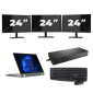 Lenovo Thinkpad L13 Yoga Gen 3 - Intel Core i5 12ª generación - 13 pulgadas - Touch - 16GB RAM - 256GB SSD - Windows 11 Home + 3x Monitor de 24 pulgadas