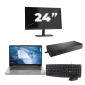 Lenovo ThinkPad T14 Gen 1 - AMD Ryzen 5 PRO 4650U - 14 pulgadas - 8 GB de RAM - SSD de 256 GB - Windows 11 Home + 1 monitor de 24 pulgadas