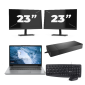 Lenovo ThinkPad T14 Gen 1 - AMD Ryzen 5 PRO 4650U - 14 pulgadas - 8 GB de RAM - SSD de 256 GB - Windows 11 Home + 2 monitores de 23 pulgadas