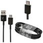 Cargador Rápido Original Samsung Cable de Datos USB EP-DW700CBE Negro TYP-C 150CM 5A