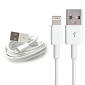 Cable USB de 8 pines para iPhone, iPod | color blanco 100CM