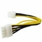 Cable de fuente de alimentación de CPU hembra de 4 pines a macho de 8 pines, 15 cm