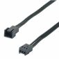 Cable de extensión de alimentación del ventilador de 3 pines, aproximadamente 200 cm.
