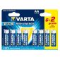 Pila alcalina VARTA High Energy, AA/LR6, 1,5V, 6+2 ¡Gratis!