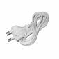 Cable de alimentación (UE) 2 pines, 1,5 metros, Blanco
