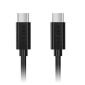 Cable de sincronización de datos/carga USB 2.0 USB-C M/M, negro, soporte de salida QC3.0 y 3A de 200 CM