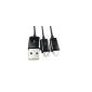 Cable de Carga Micro USB 2 EN 1 para teléfono móvil o tablet 1.0 M