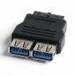 Conector USB 3.0 a 2x USB A