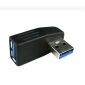 Adaptador USB 3.0 A Macho a Hembra, en ángulo recto