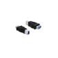 Adaptador USB 3.0 A Hembra a USB 3.0 B Macho