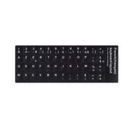 Hoja de pegatinas para teclado AZERTY