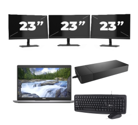 Dell Latitude 5320 - Intel Core i5 11ª generación - 13 pulgadas - 16GB RAM - 256GB SSD - Windows 11 Home + 3x Monitor de 23 pulgadas