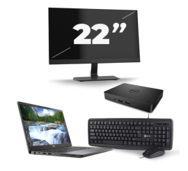 Dell Latitude 7300 - Intel Core i5-8.ᵃ Generación - 13 pulgadas - 8GB RAM - 256GB SSD - Windows 11 + 1x 22 pulgadas Monitor