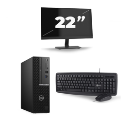 Dell OptiPlex 7080 USFF - Intel Core i5-10.ᵃ Generación - 8GB RAM - 256GB SSD - Windows 11 + 1x 22 pulgadas Monitor