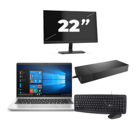 HP ProBook 440 G8 - Intel Core i3 11ª generación - 14 pulgadas - 16GB RAM - 256GB SSD - Windows 11 Home + 1x Monitor de 22 pulgadas