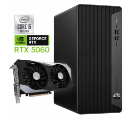 HP ProDesk 600 G6 Tower - Procesador Intel Core i5 de 10.ª generación - 16 GB de RAM - SSD de 1 TB - Tarjeta gráfica Nvidia RTX 5060 - Windows 11 - PC para juegos