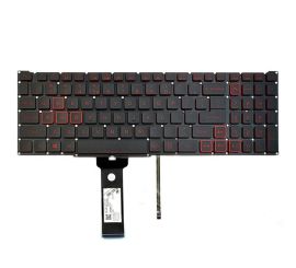 Teclado de portátil para Acer Nitro AN515-54 AN517-51 con retroiluminación roja