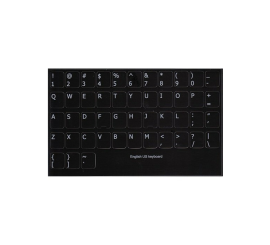 Hoja de pegatinas para teclado QWERTY inglés de EE. UU.