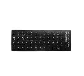 Hoja de pegatinas del teclado QWERTZ